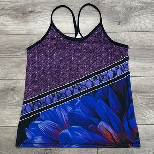 INKnBURN Dahlia Camisole Tank Top Purple Blue Size Large